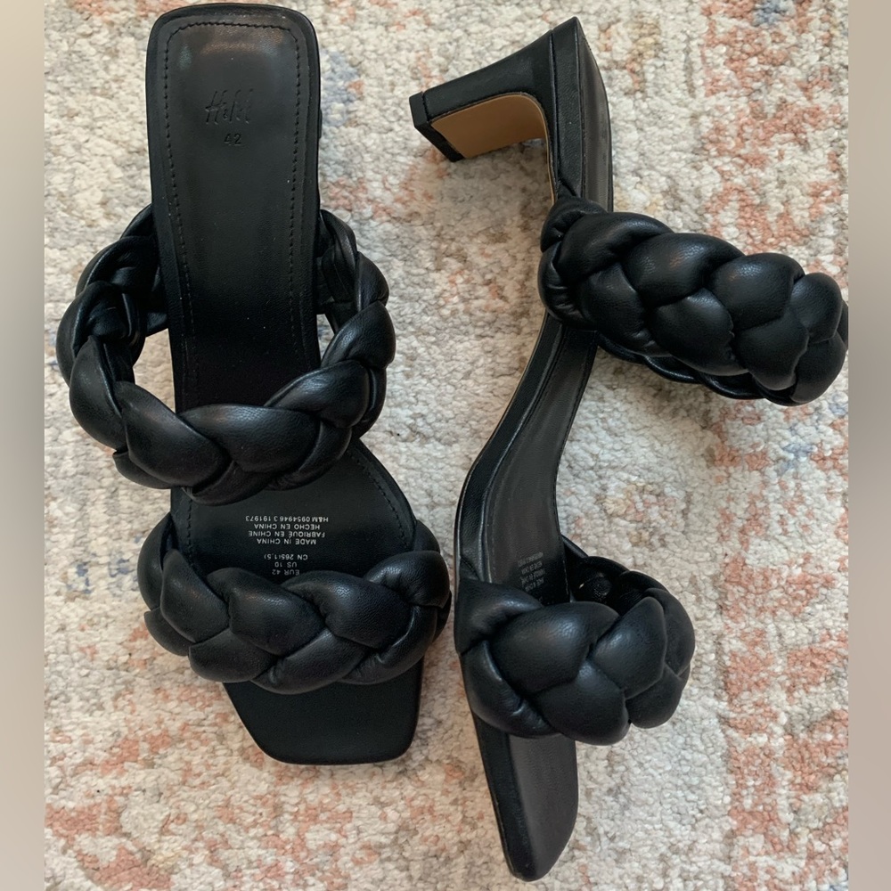 H&M Black Sandal Heels